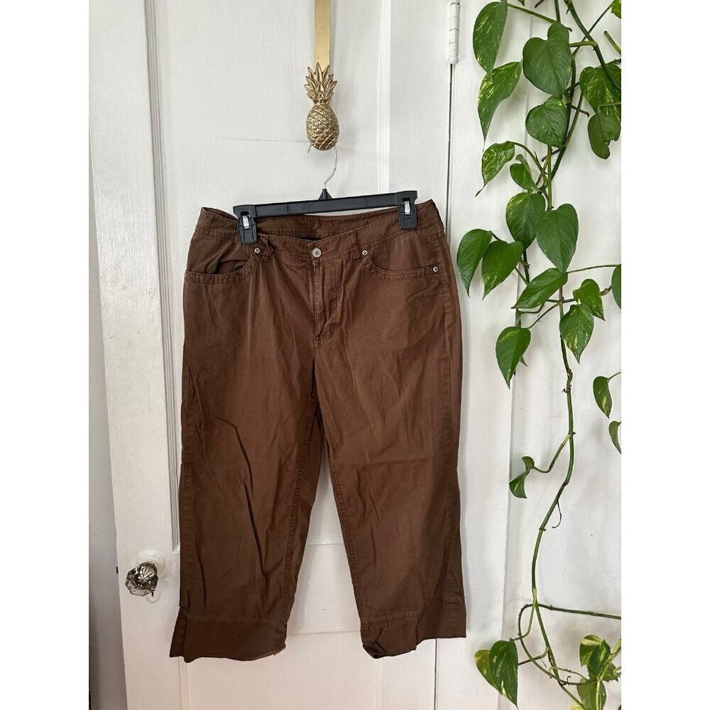 Chico’s women’s size 1.5 (10) brown Capri pants